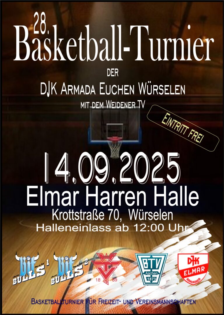 Basketball-Turnier für Freizeit- und Vereinsmannschaften